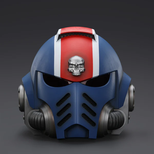 Ultramarines Lieutenant Titus' MKX Helmet - Image 23