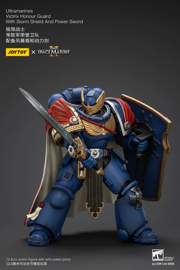 Ultramarines Victrix Honour Guard with Storm Shield And Power Sword - Image 9