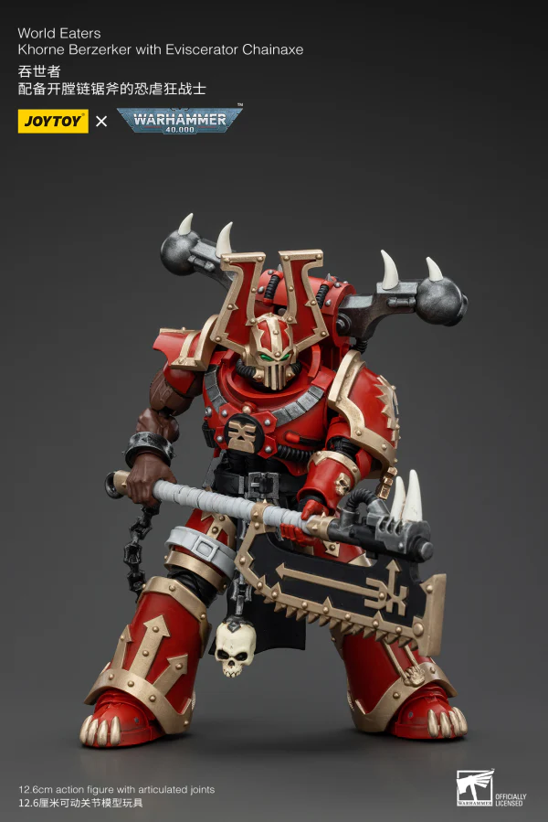 World Eaters Khorne Berzerker with Eviscerator Chainaxe - Image 2