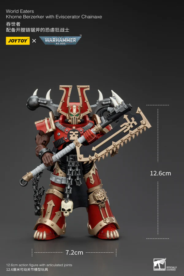 World Eaters Khorne Berzerker with Eviscerator Chainaxe - Image 4