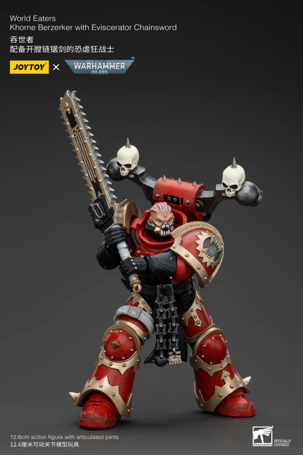World Eaters Khorne Berzerker with Eviscerator Chainsword - Image 3