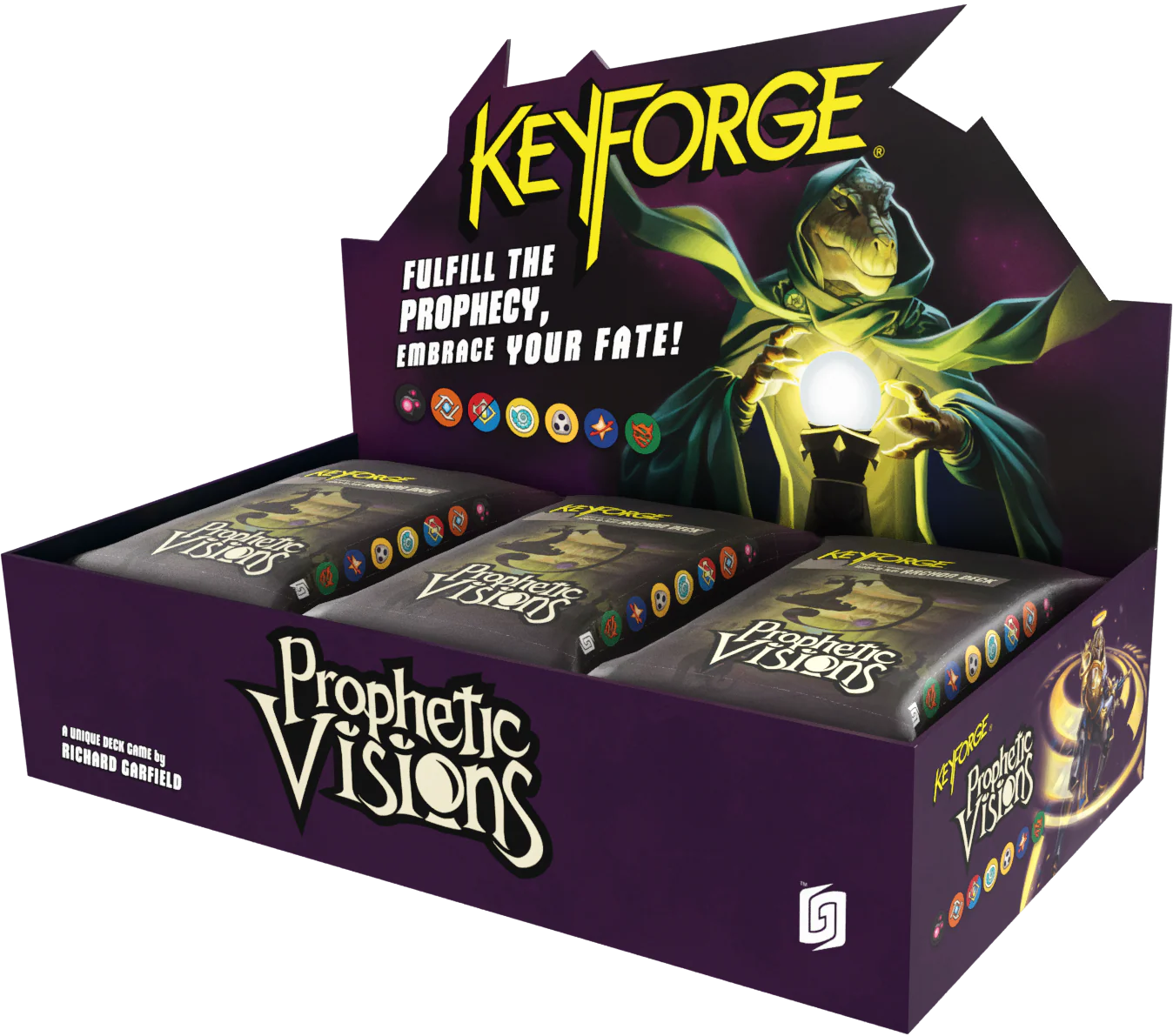 KEYFORGE PROPHETIC VISIONS ARCHON DECK 12CT DISPLAY