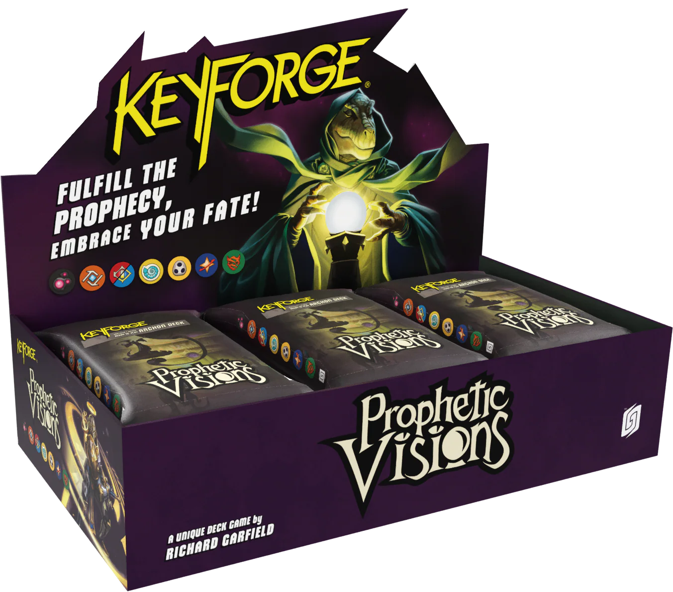 KEYFORGE PROPHETIC VISIONS ARCHON DECK 12CT DISPLAY - Image 2