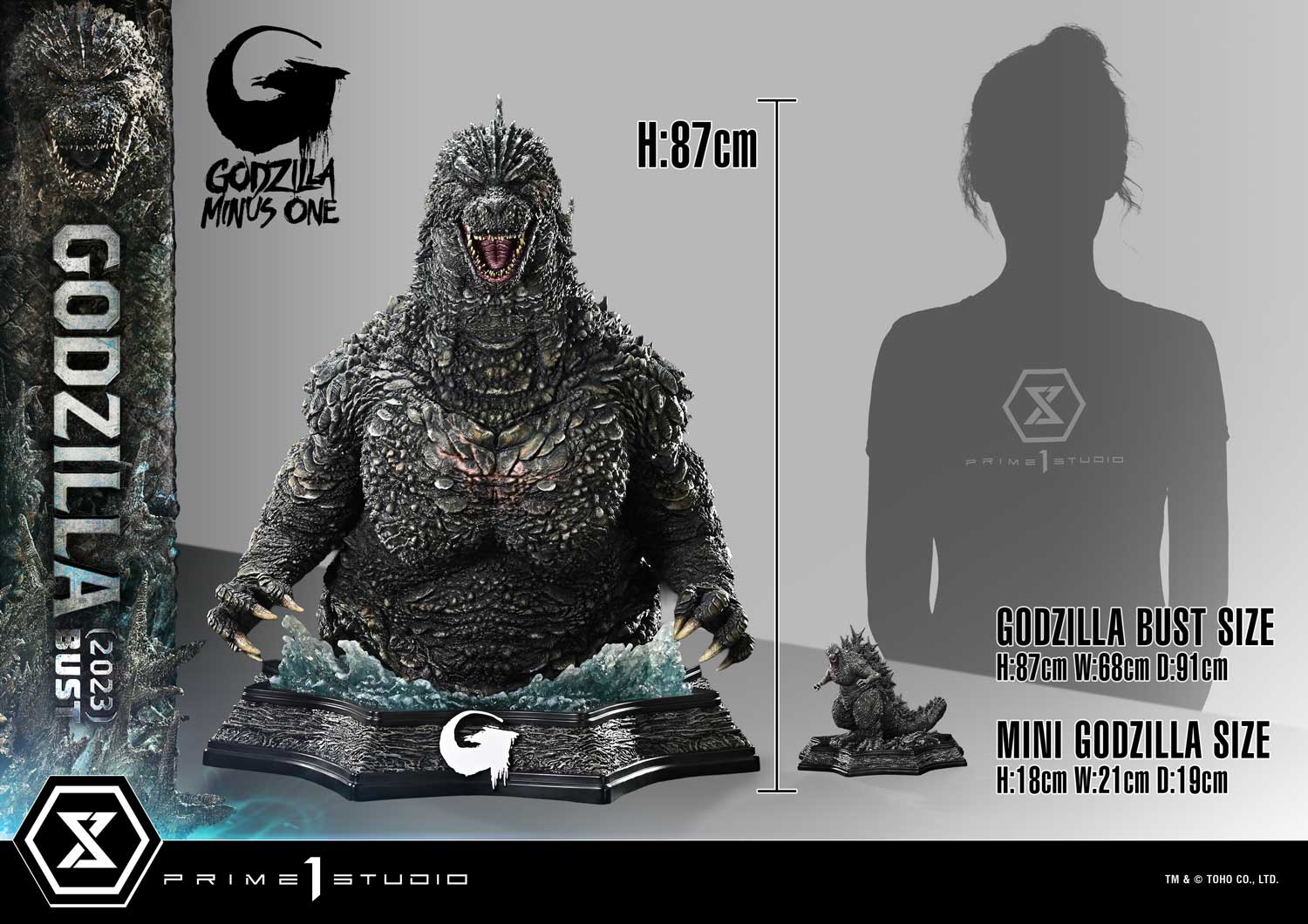 Life Size Bust GODZILLA MINUS ONE (Film) Godzilla (2023) Bonus Version - Image 4