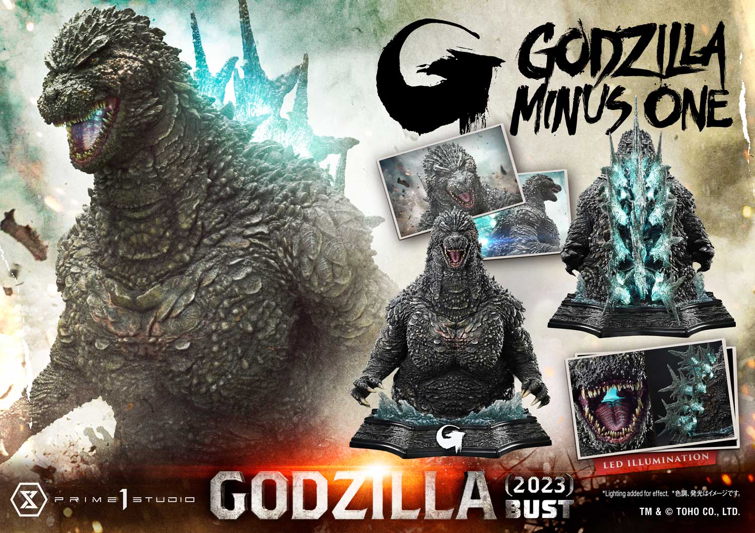Life Size Bust GODZILLA MINUS ONE (Film) Godzilla (2023) Bonus Version - Image 9