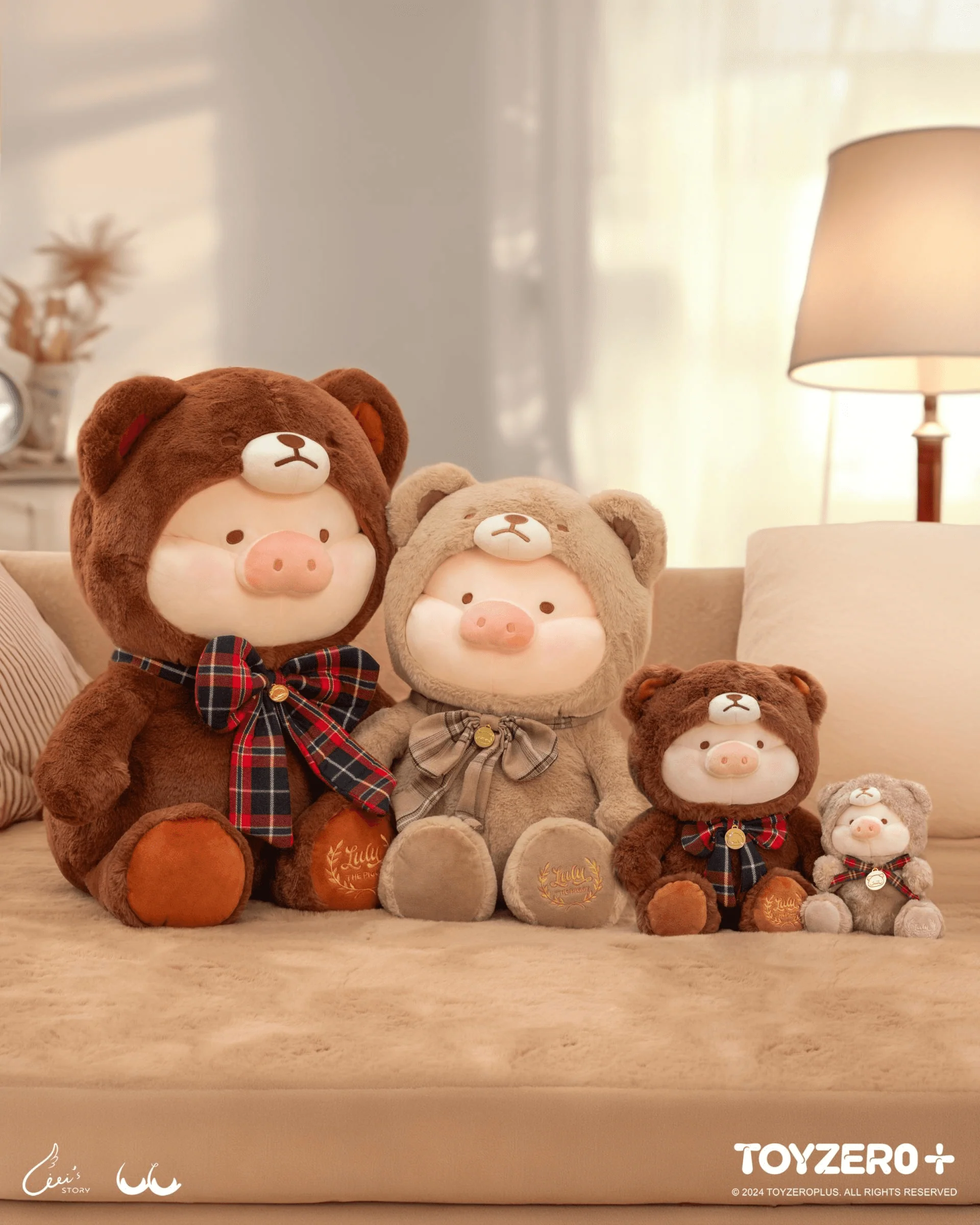 LuLu the Piggy - 40cm Teddy LuLu Plush Toy (Khaki ver.) - Image 10