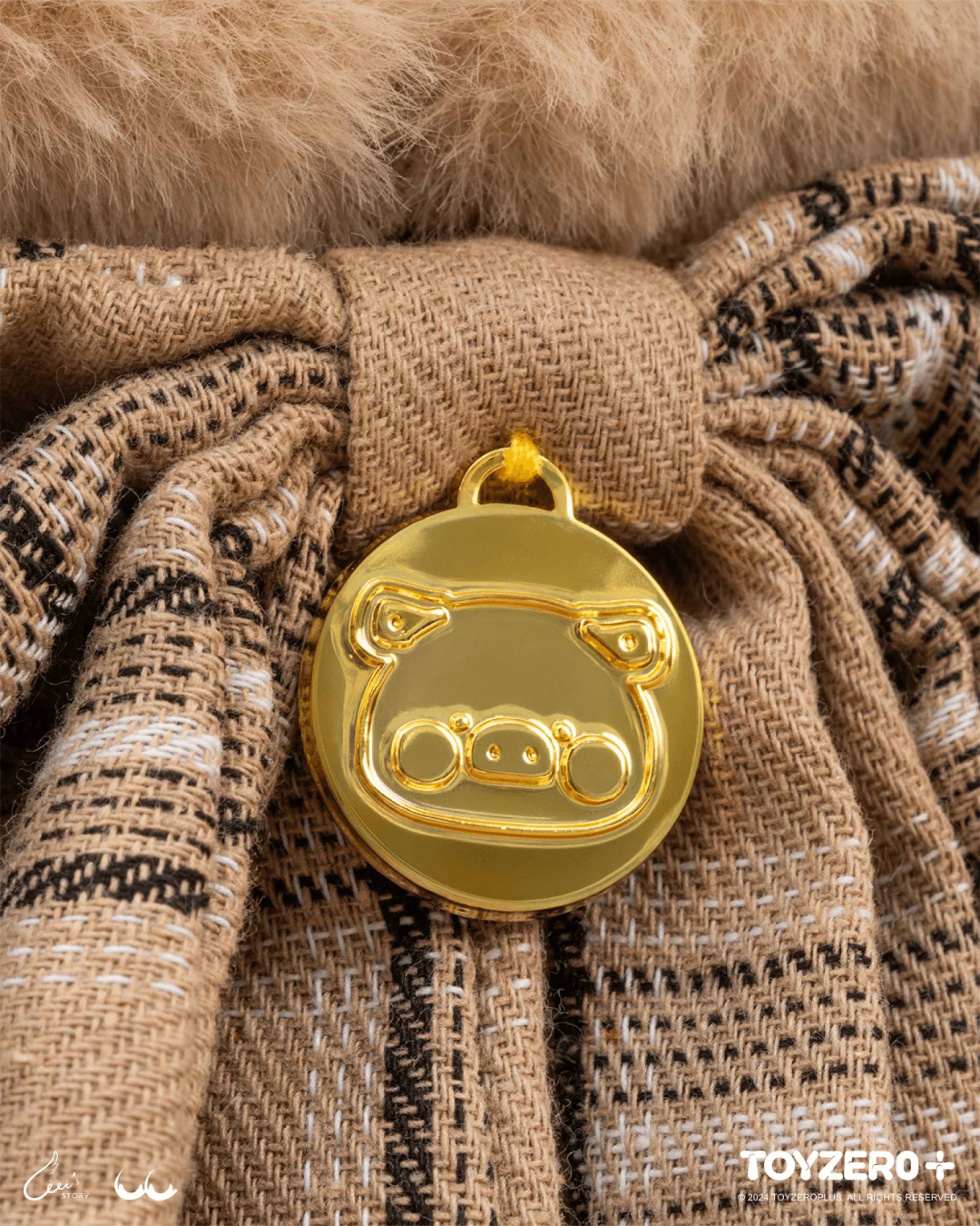 LuLu the Piggy - 40cm Teddy LuLu Plush Toy (Khaki ver.) - Image 5