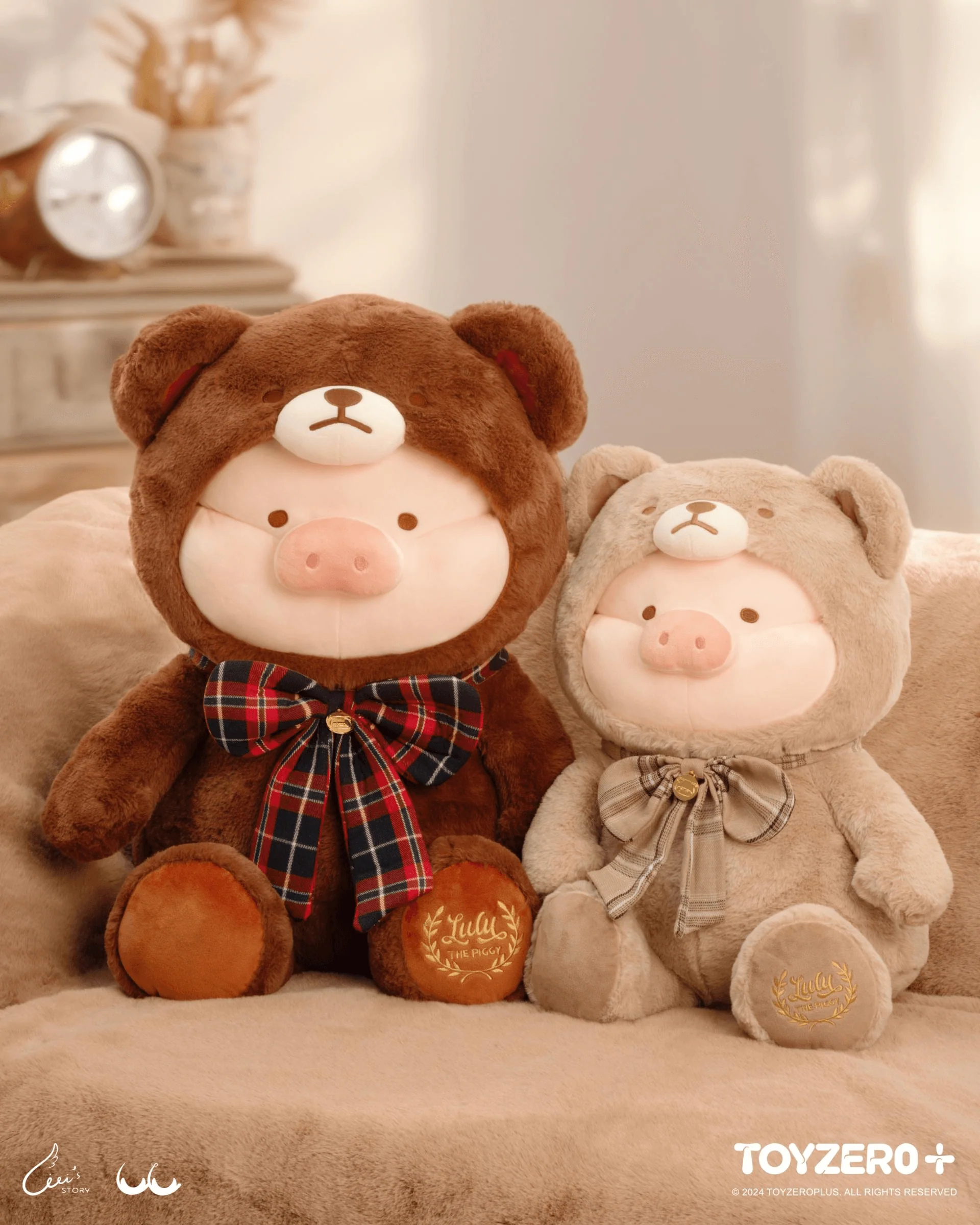 LuLu the Piggy - 40cm Teddy LuLu Plush Toy (Khaki ver.) - Image 8
