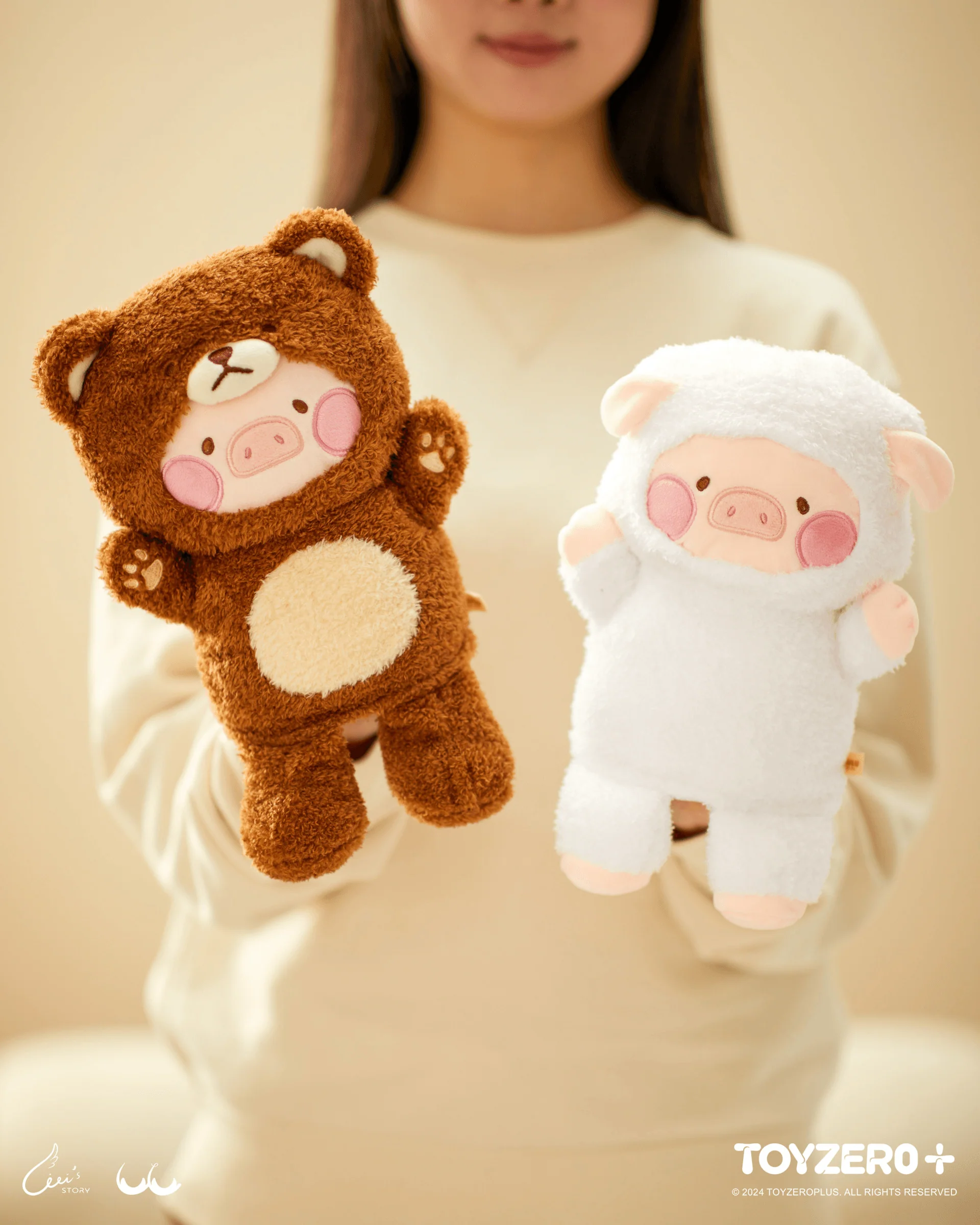 LuLu the Piggy Costume Series - Fluffy Hand Puppets (Bear) - Image 2