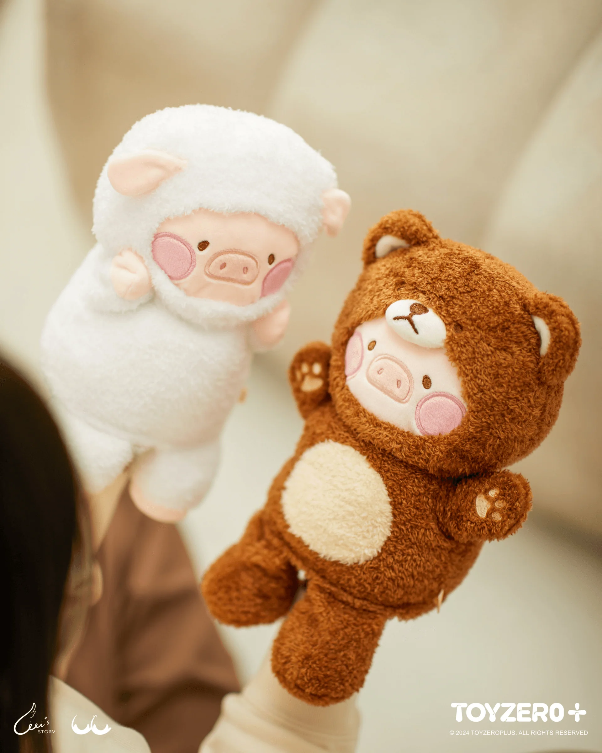 LuLu the Piggy Costume Series - Fluffy Hand Puppets (Bear) - Image 3