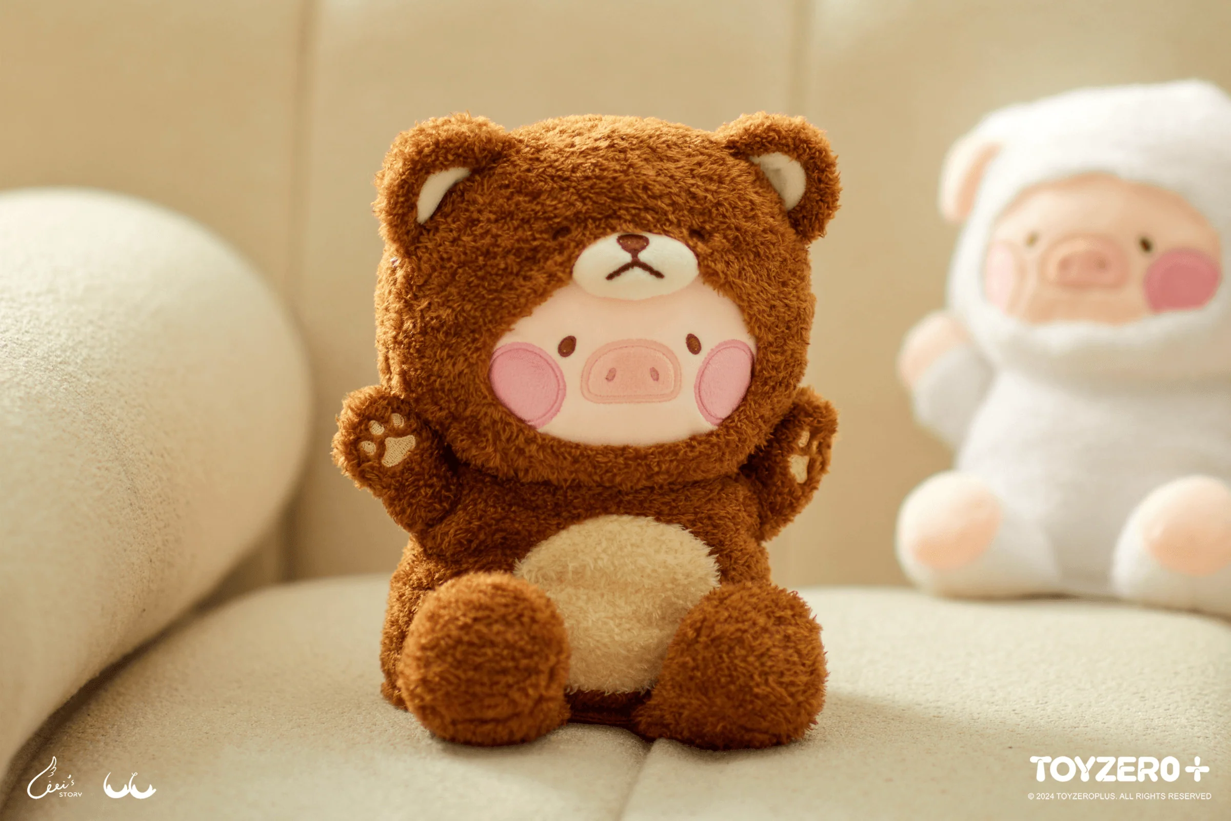 LuLu the Piggy Costume Series - Fluffy Hand Puppets (Bear) - Image 7