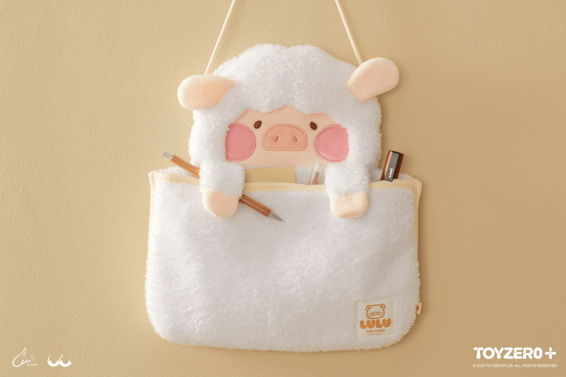 LuLu the Piggy Costume Series - Fluffy Wall Bag (Sheep)