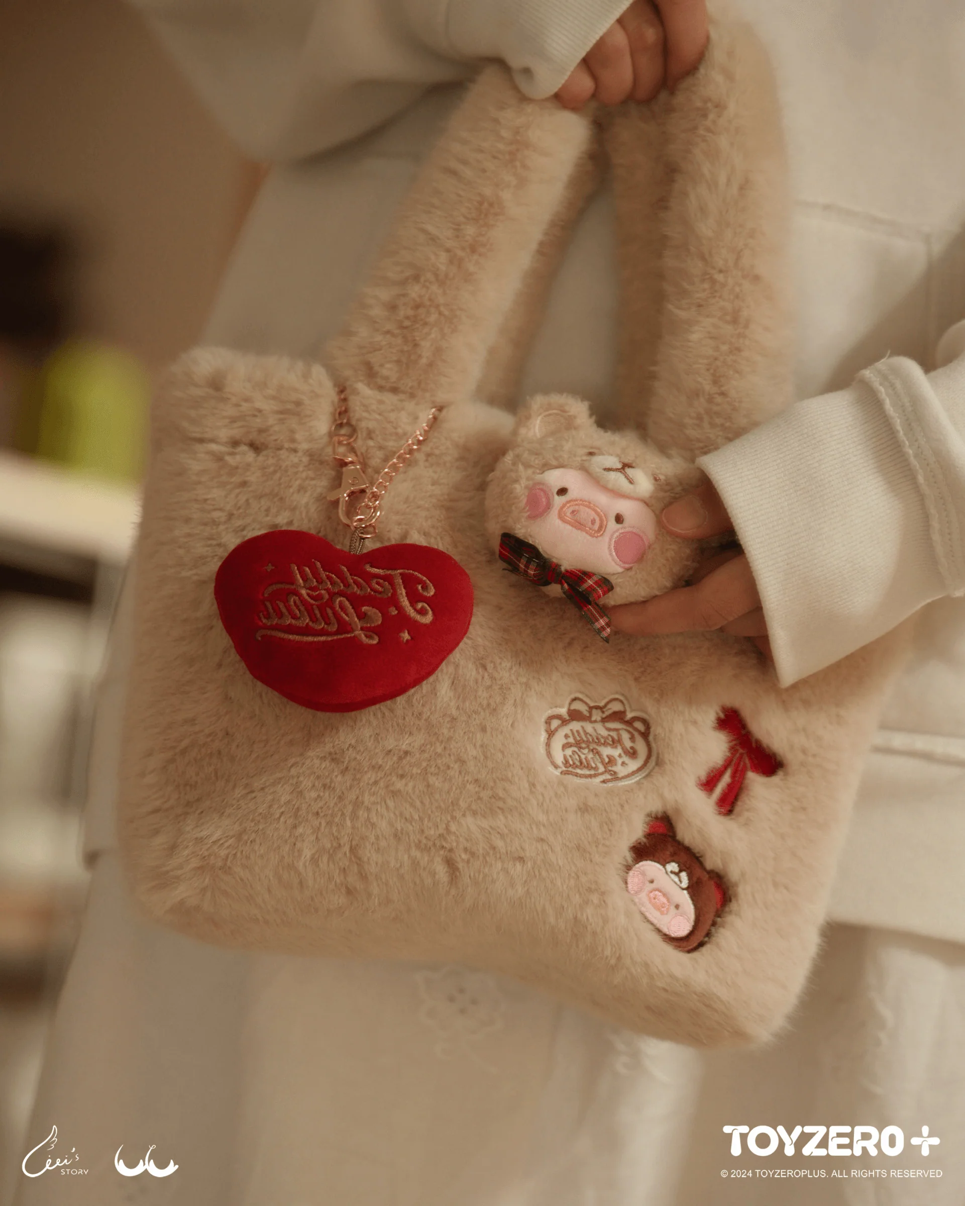 LuLu the Piggy - Teddy LuLu Plush Tote Bag