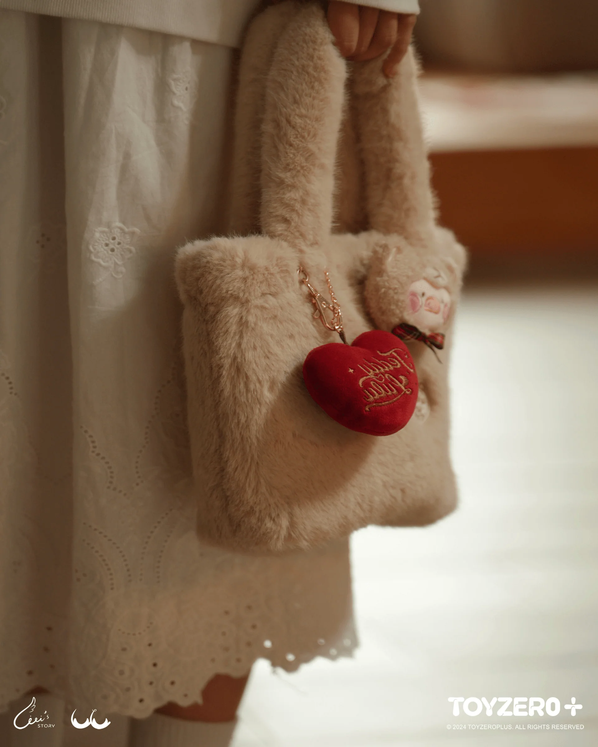 LuLu the Piggy - Teddy LuLu Plush Tote Bag - Image 4