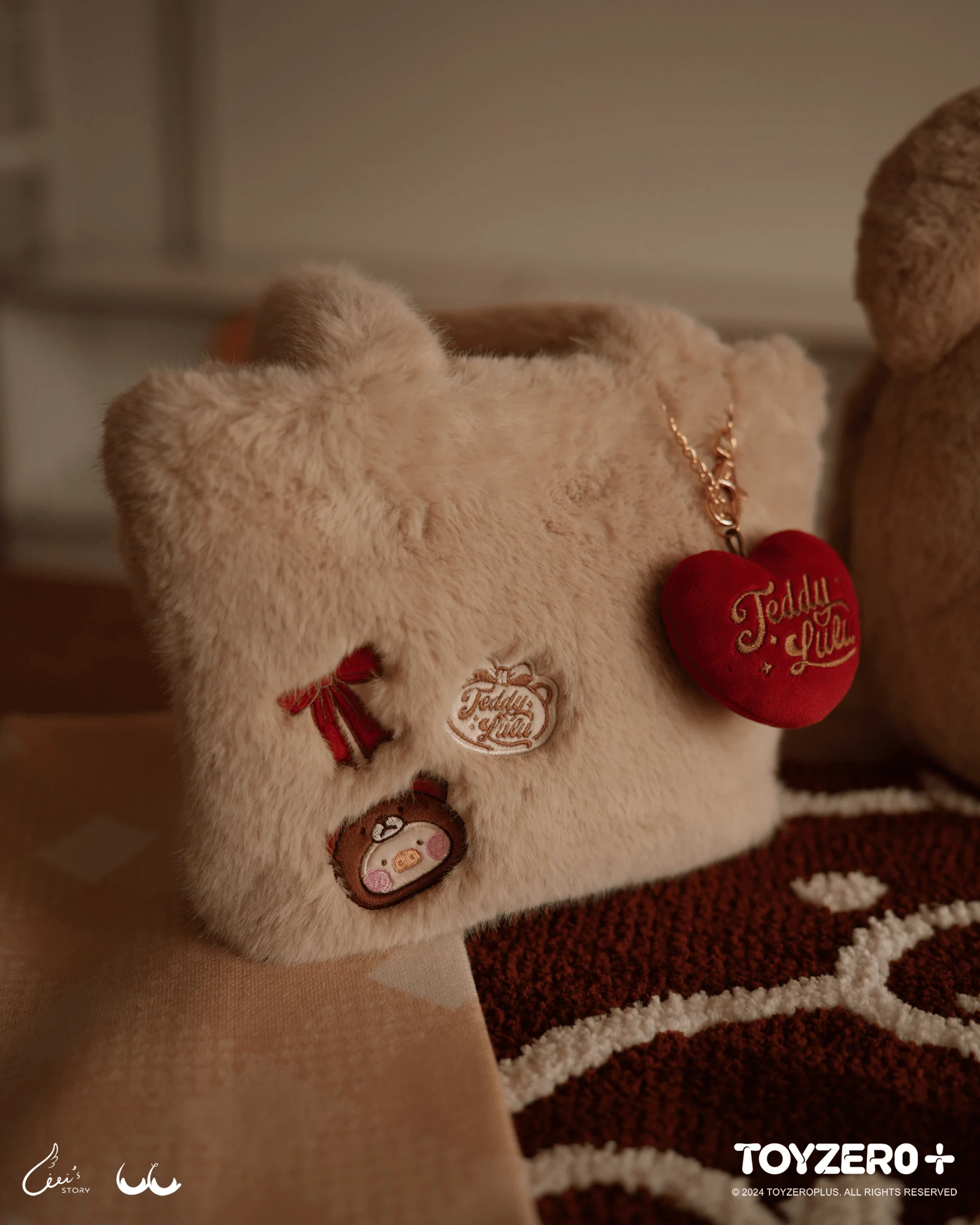 LuLu the Piggy - Teddy LuLu Plush Tote Bag - Image 5
