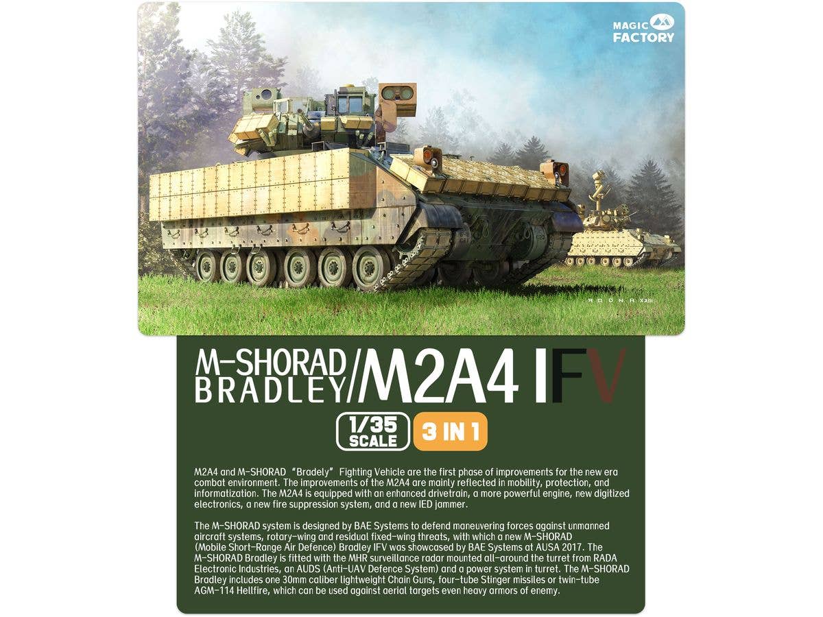 Magic Factory 1/35 M-Shorad M2A4 Bradley IFV (3-in-1) - Image 7