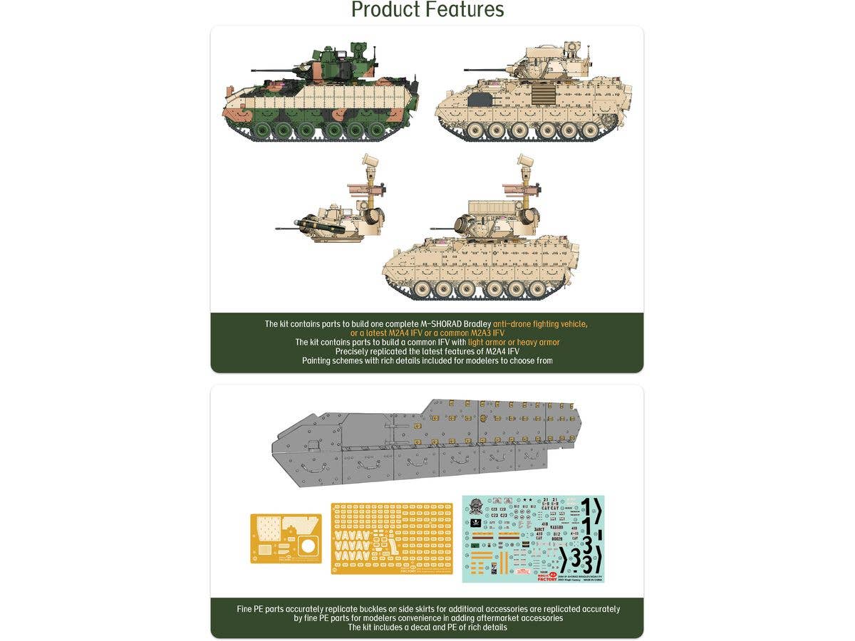 Magic Factory 1/35 M-Shorad M2A4 Bradley IFV (3-in-1) - Image 8