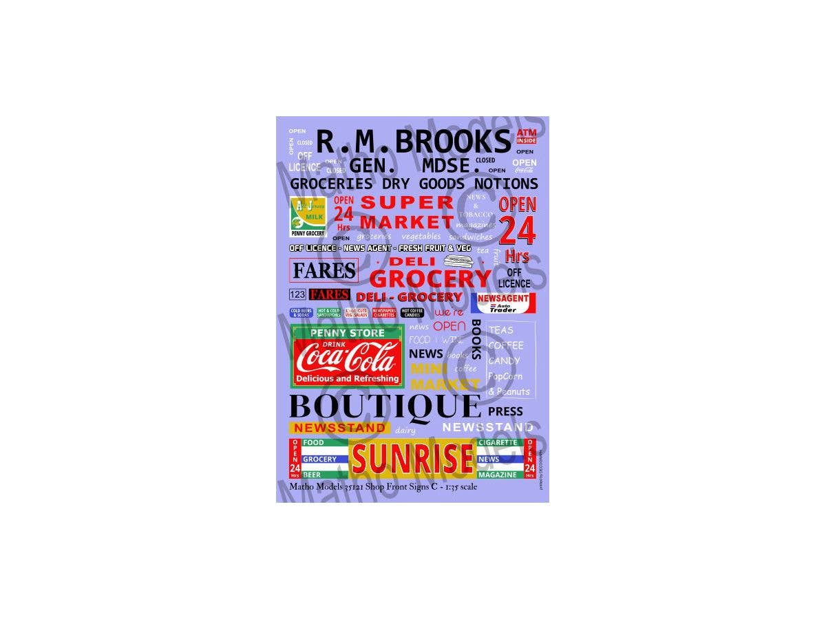 Matho 1/35 Shop Front Signs C - Image 2