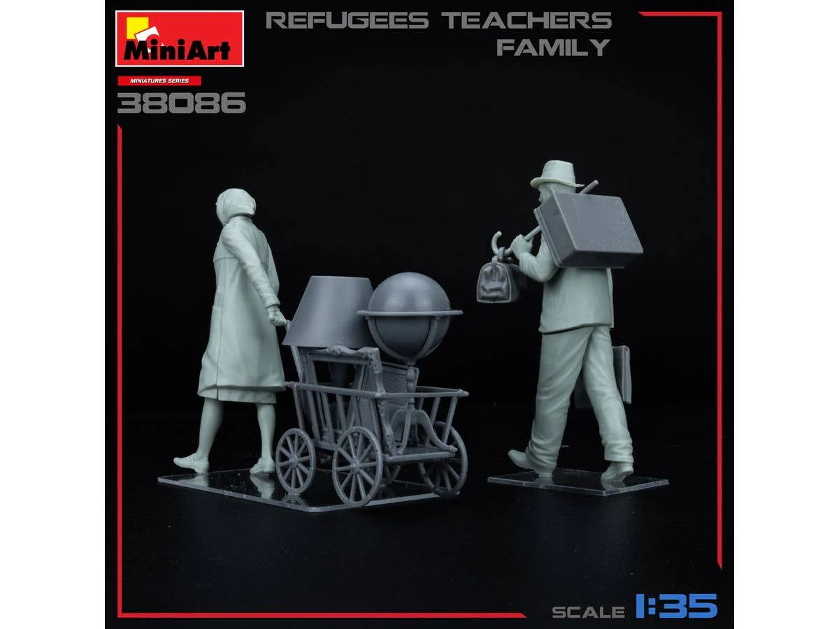 MiniArt 1/35 Refugees Teachers Family - Image 2