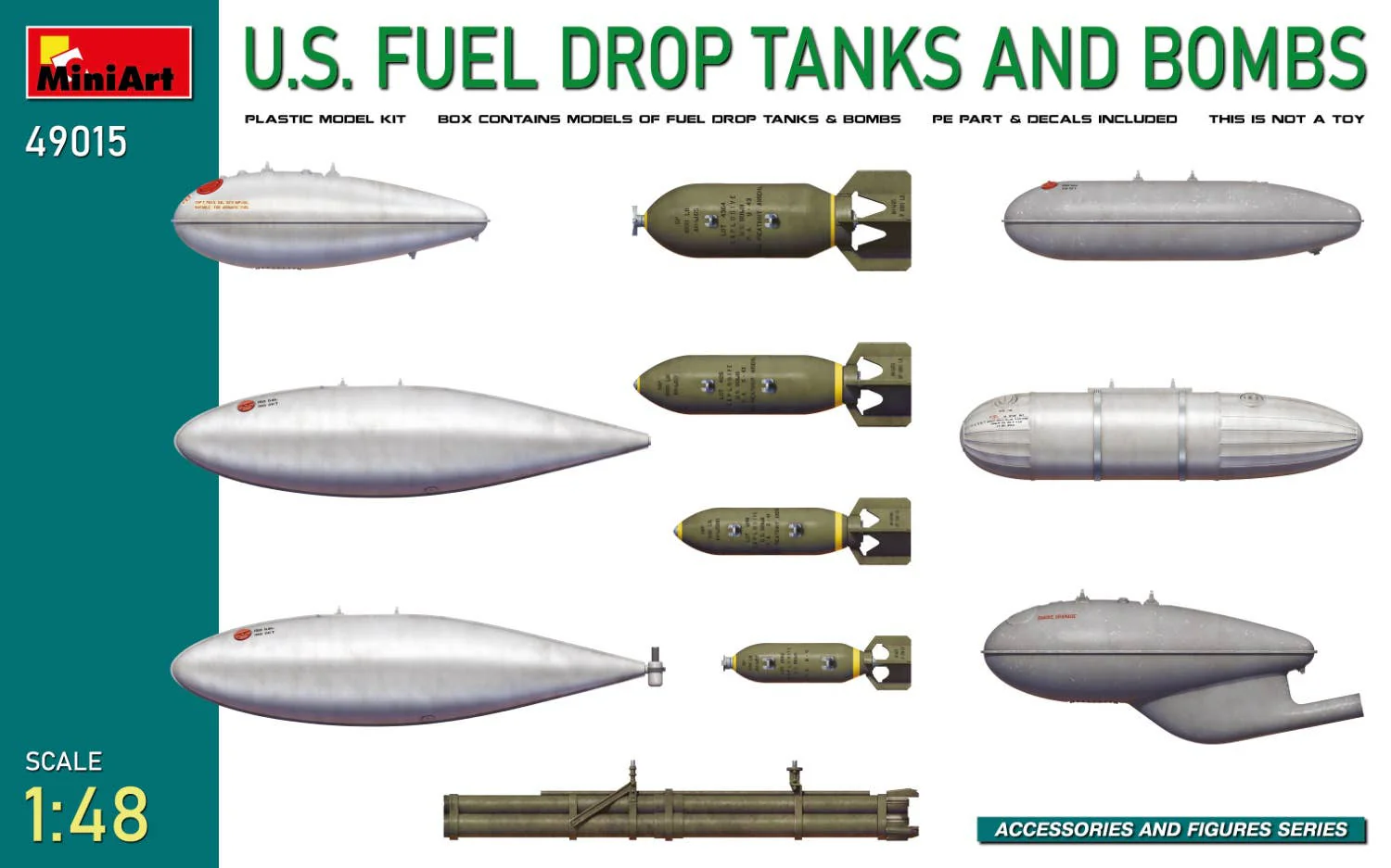 MiniArt 1/48 U.S. Fuel Drop Tanks and Bombs