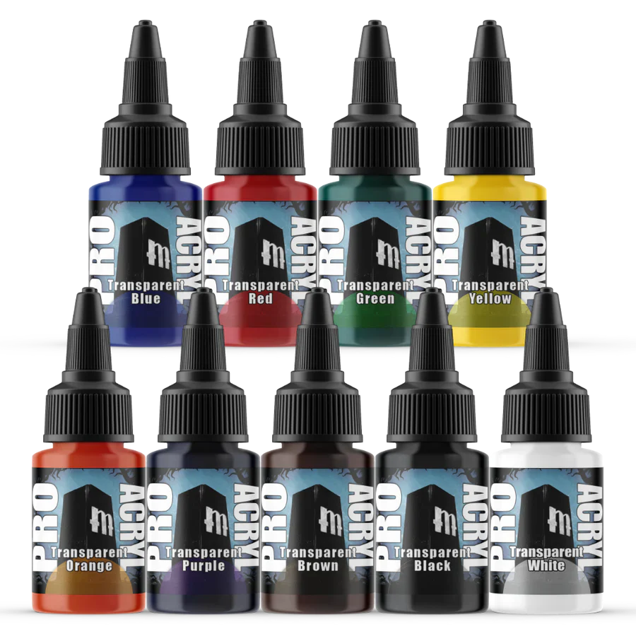 Monument Hobbies Pro Acryl Expansion Set #2 - transparents - 9 Colors - Image 2