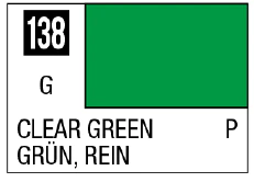 Mr Hobby Mr. Color 138 - Clear Green (Gloss/Primary) - Image 2