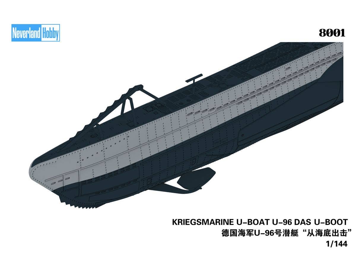 Neverland Hobby 1/144 Kriegsmarine U-Boat U-96 "Das U-Boot" Snap Kit - Image 6