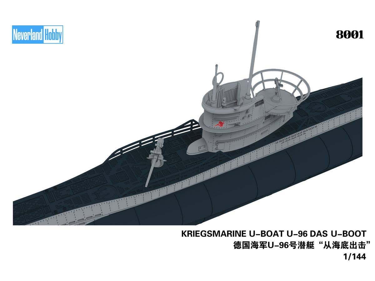 Neverland Hobby 1/144 Kriegsmarine U-Boat U-96 "Das U-Boot" Snap Kit - Image 7