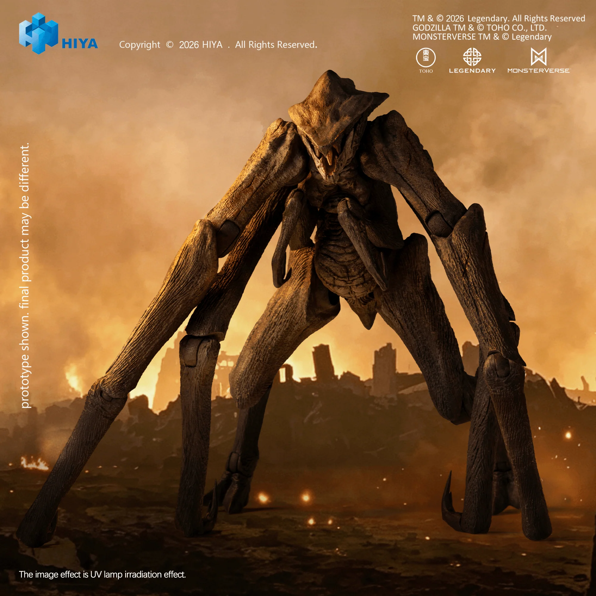 None Scale 5.9 Inch Godzilla King of the Monsters Muto Action Figure - Image 4