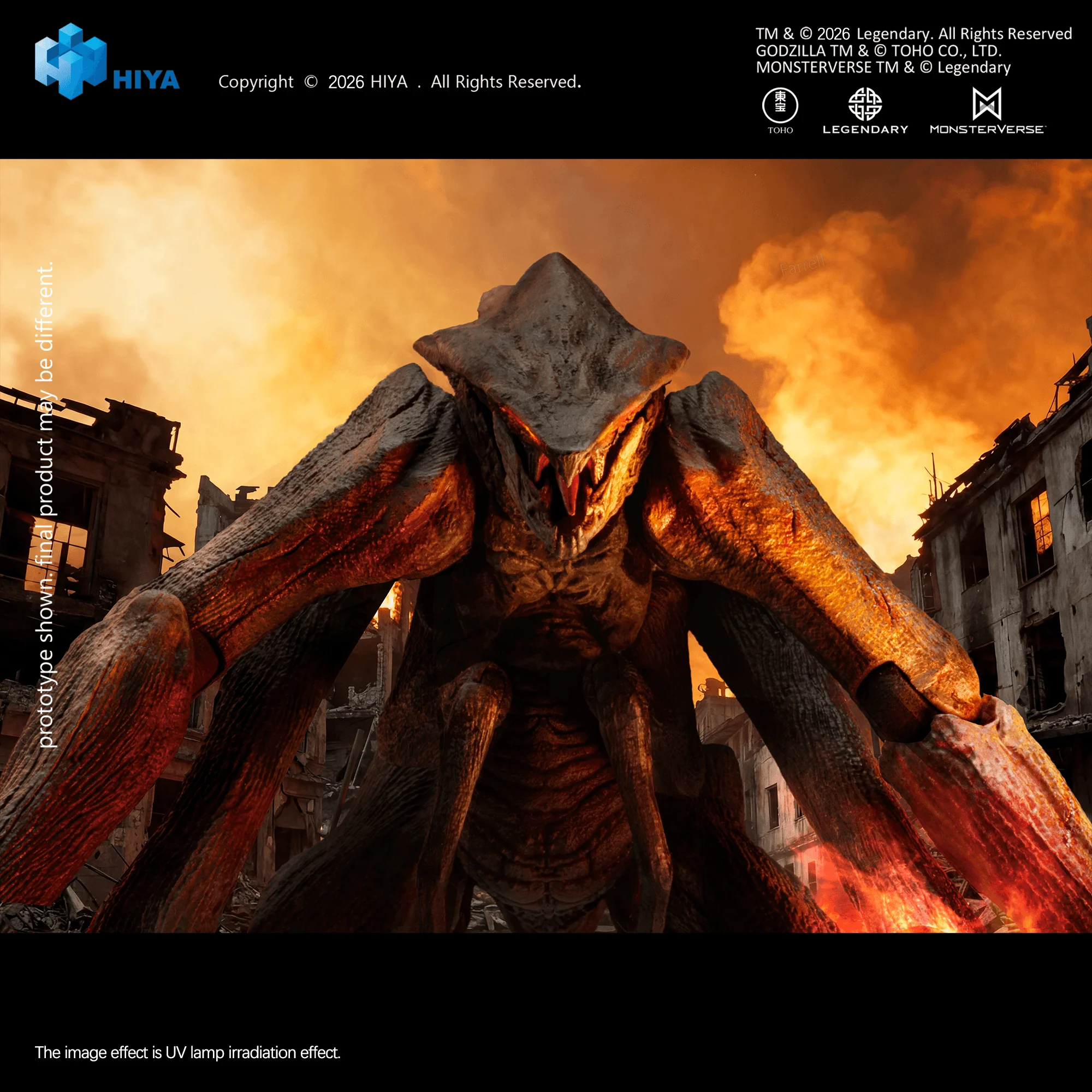 None Scale 5.9 Inch Godzilla King of the Monsters Muto Action Figure - Image 7