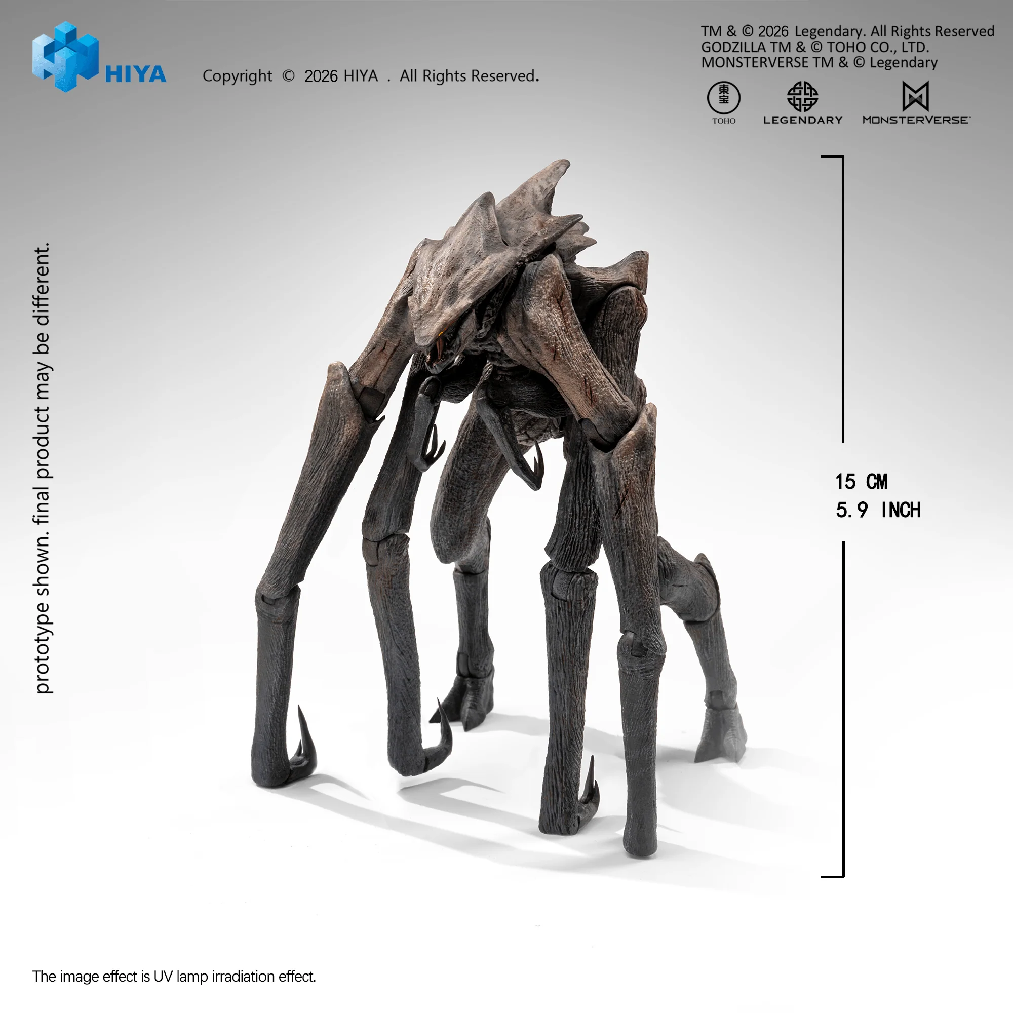 None Scale 5.9 Inch Godzilla King of the Monsters Muto Action Figure - Image 9