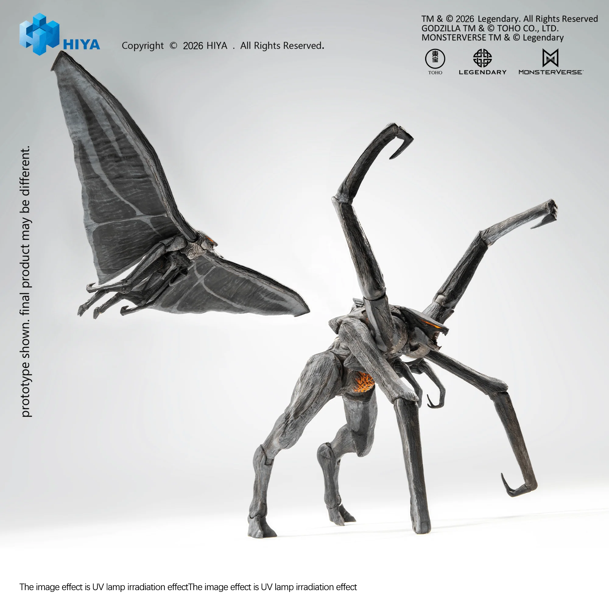 None Scale 6 Inch Godzilla 2014 Male & Female Muto Set Action Figure - Image 10