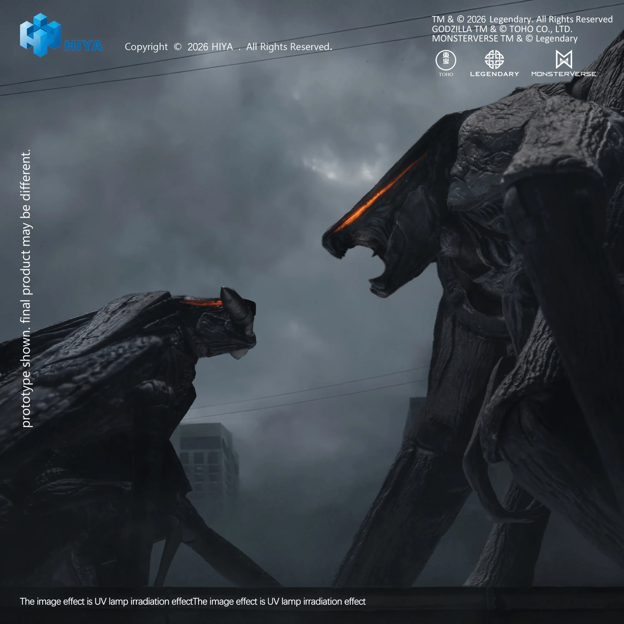 None Scale 6 Inch Godzilla 2014 Male & Female Muto Set Action Figure - Image 5