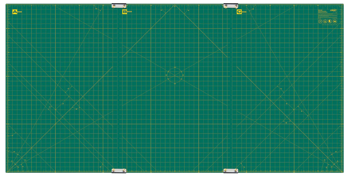 OLFA RM-CLIPS/3-01 35" x 70" Continuous Grid Rotary Mat Set