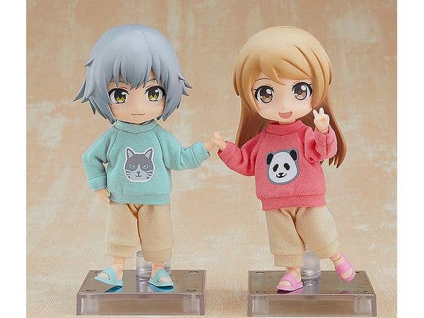 Nendoroid Doll Outfit Set: Sweatshirt and Sweatpants (Light Blue) - Image 5