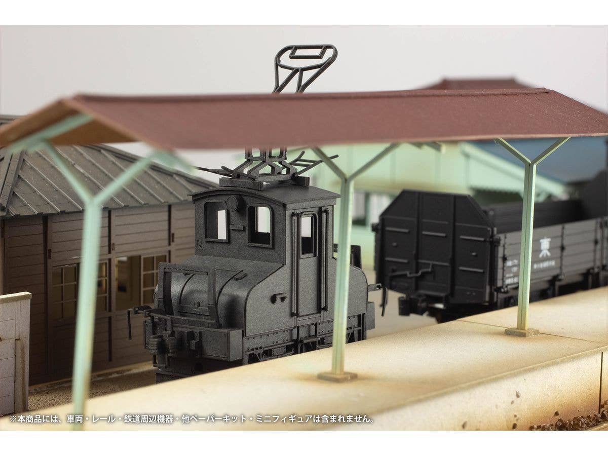 1/80 Scale Paper kit Choshi Electric Railway DEKI3 Electric Locomotive(Black) - Image 8