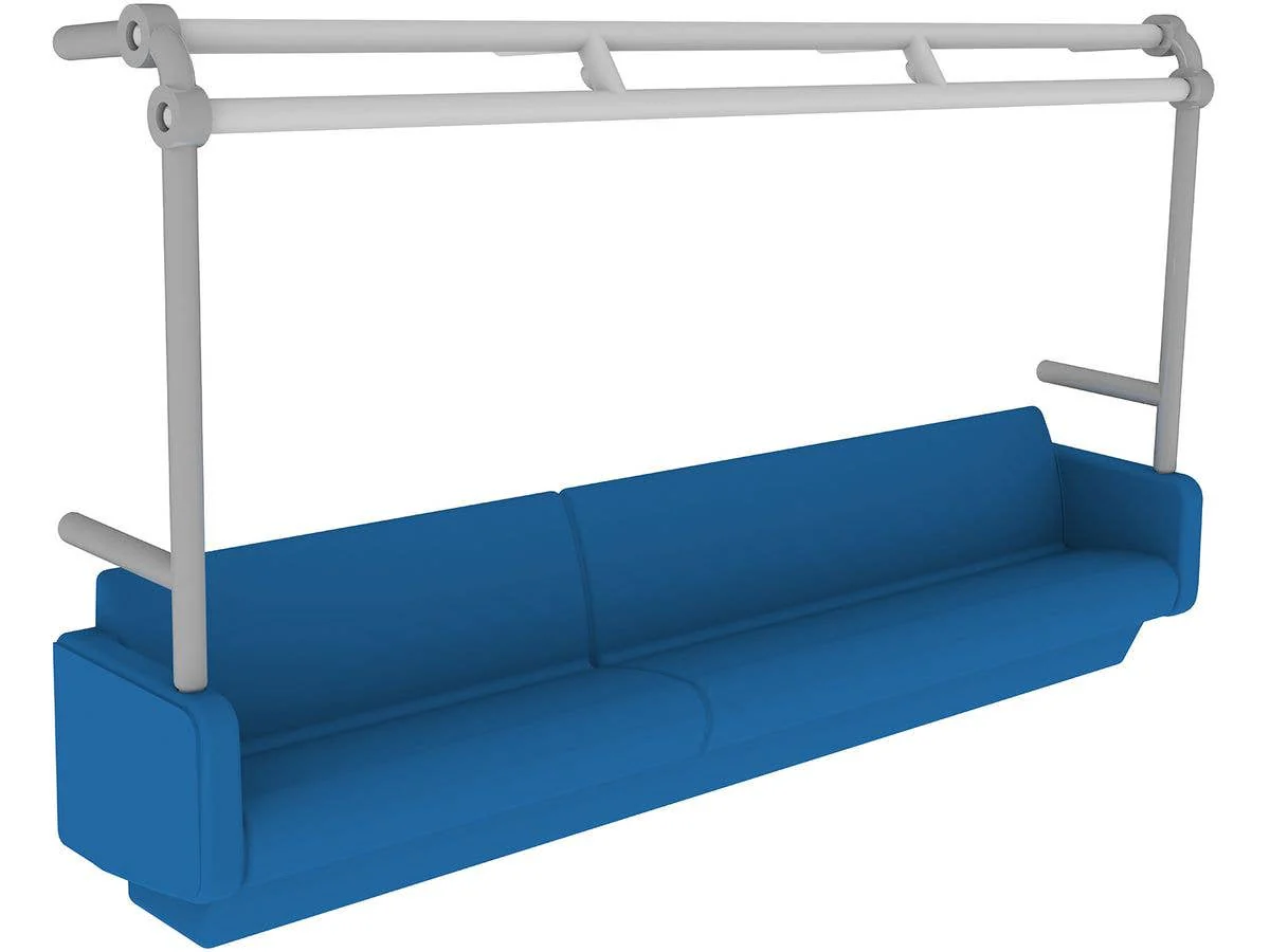Long seat interior setA(blue) Contains 2 cars for 4-door cars - Image 3