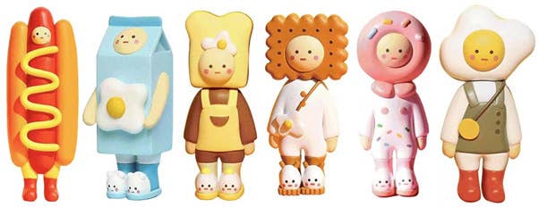 PMOA UOVO FRIEND - Food Series(re-run) (Set of 6 figures)