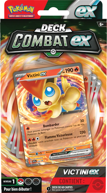 POKEMON FRENCH BATTLE DECKS VICTINI EX/MIRAIDON EX