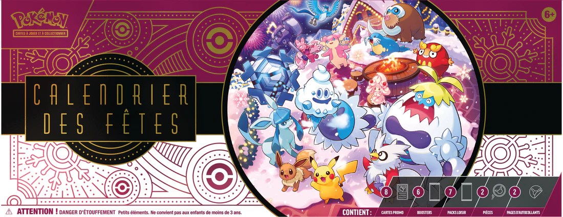 POKEMON FRENCH HOLIDAY CALENDAR 2025