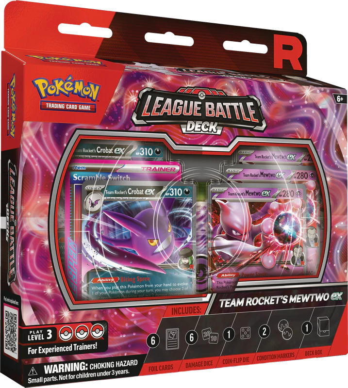 POKEMON FRENCH LEAGUE BATTLE DECK TEAM ROCKETS MEWTWO EX
