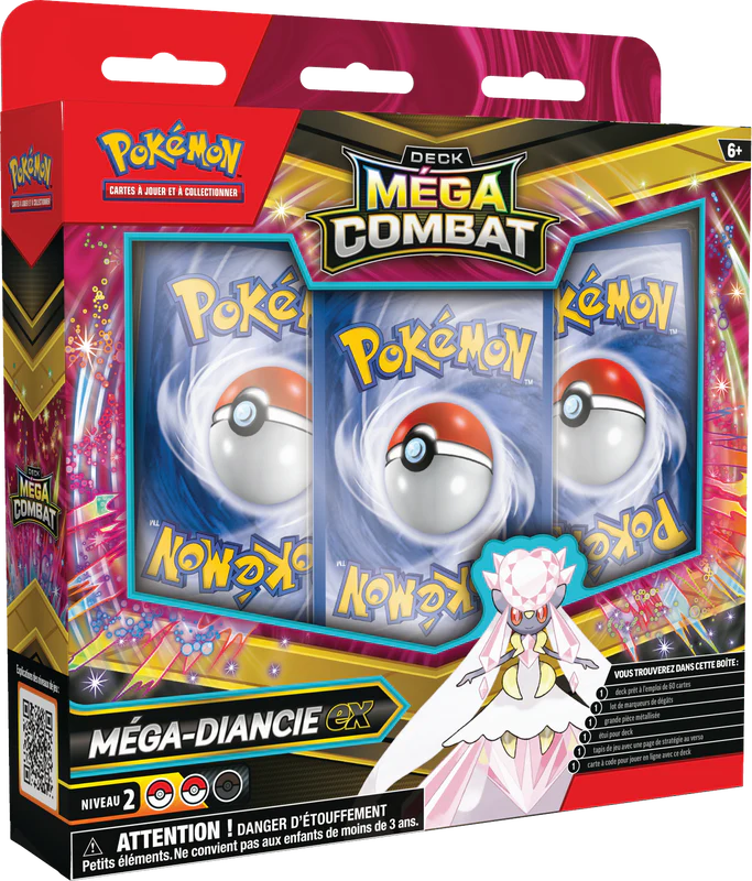 POKEMON FRENCH MEGA BATTLE DECKS GENGAR EX/ DIANCIE EX