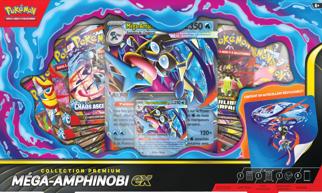 POKEMON FRENCH MEGA GRENINJA EX PREMIUM COLLECTION