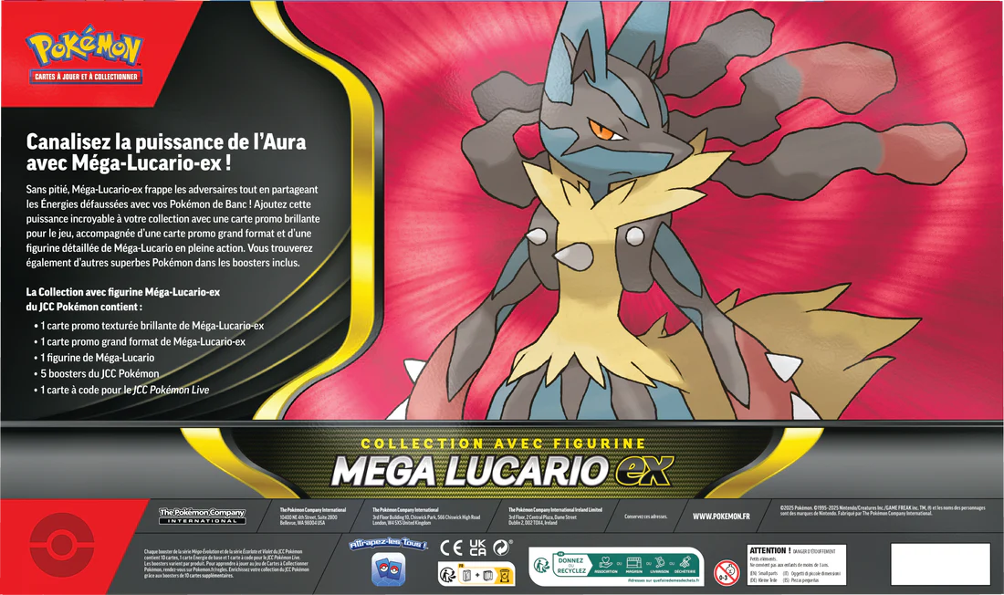 POKEMON FRENCH MEGA LUCARIO EX FIGURE COLLECTION - Image 2