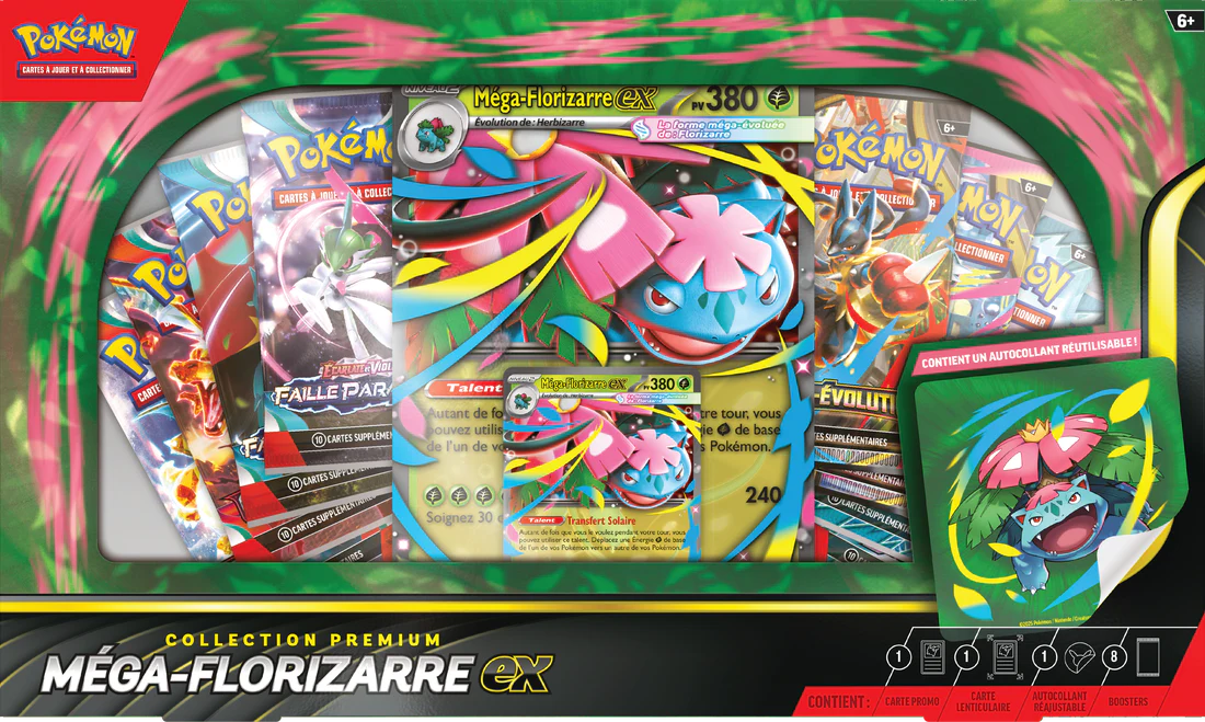 POKEMON FRENCH MEGA VENUSAUR EX PREMIUM COLLECTION