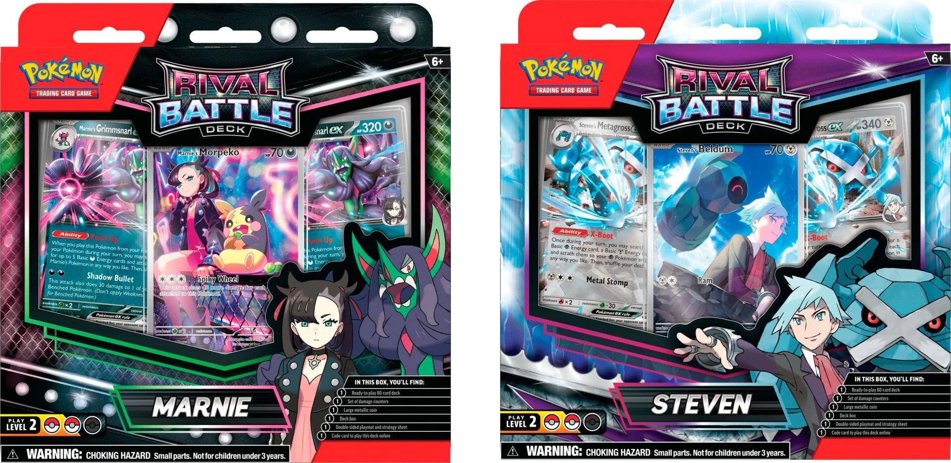 POKEMON FRENCH RIVAL BATTLE DECKS MARNIE/STEVEN - Image 3