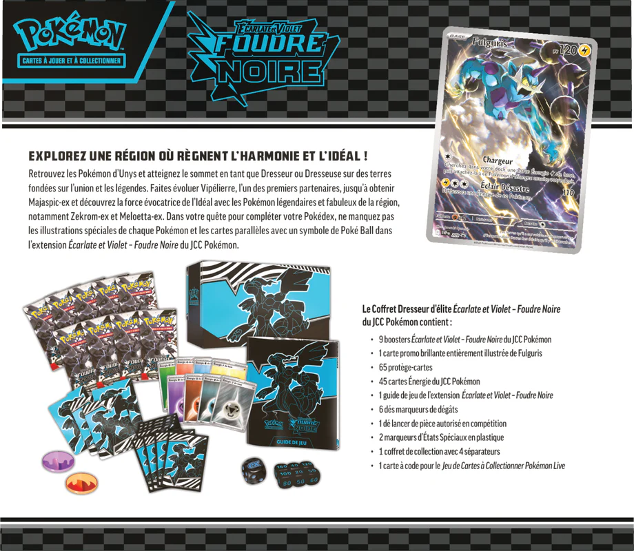 POKEMON FRENCH SV10.5 BLACK BOLT ELITE TRAINER - Image 3