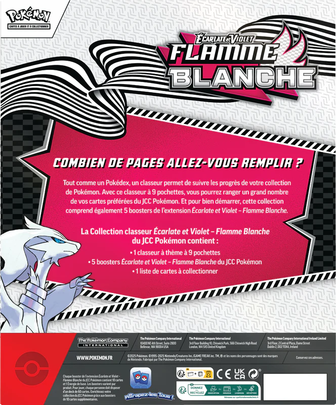 POKEMON FRENCH SV10.5 WHITE FLARE BINDER COLLECTION - Image 3