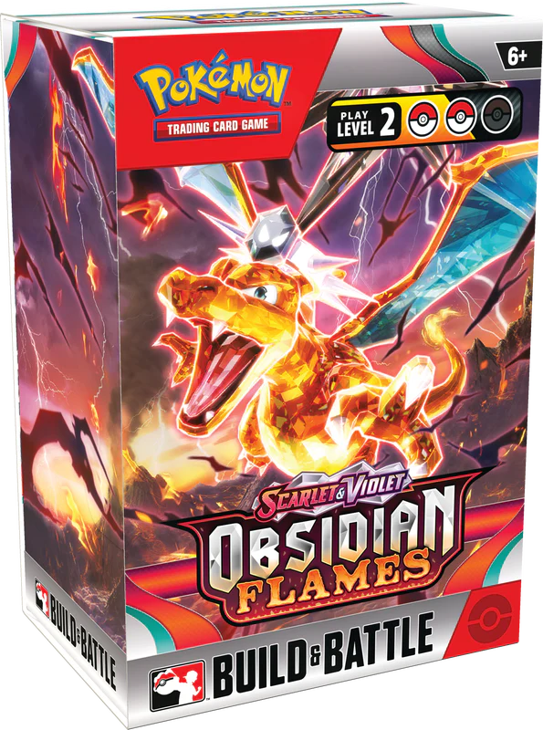Pokemon TCG: Scarlet & Violet 03 Obsidian Flames- Build & Battle Box Display