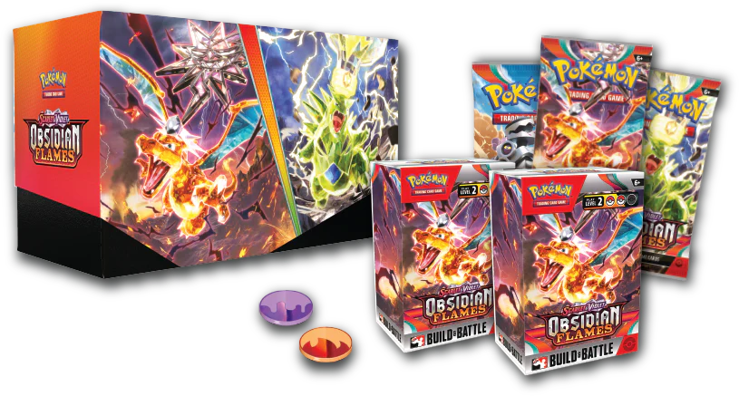 POKEMON SV3 OBSIDIAN FLAMES BUILD/BATTLE STADIUM - Image 2